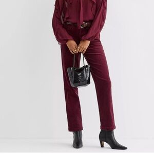 Edyson Skinny Burgundy Corduroy Pants